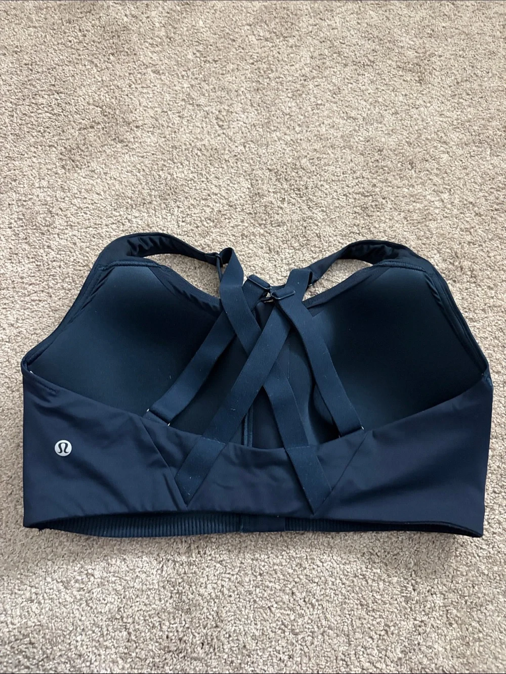 lululemon athletica Front-Zip Crisscross Sports Bra - Navy